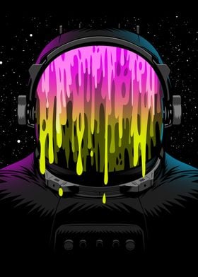 Astronaut painting