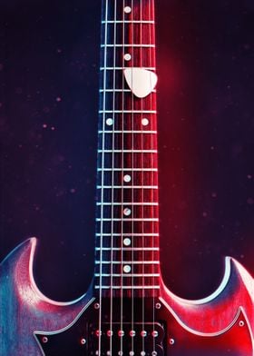 Neon Electric Guitar 10