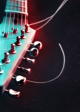 Neon Electric Guitar 11