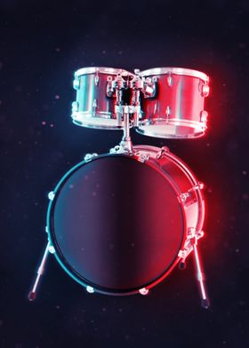 Neon Drumset