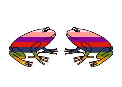 Pair of Rainbow Frogs