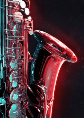 Neon Saxophone 3