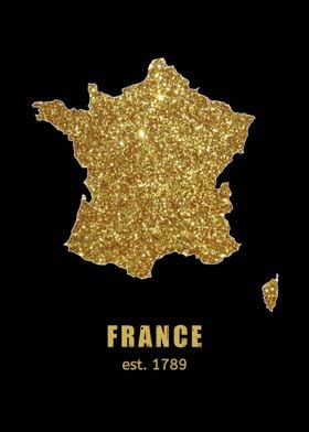 French gold map