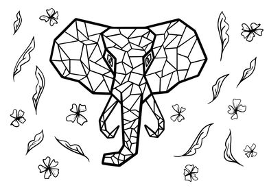 Geometric elephant