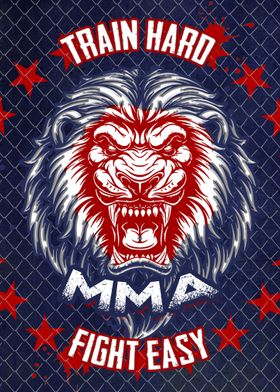 MMA Train Hard Lion