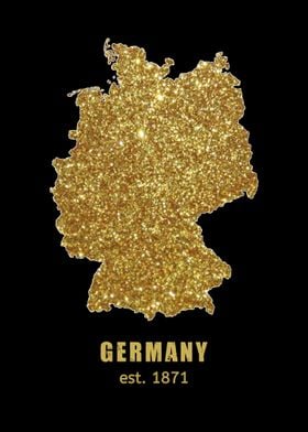 Germany gold map