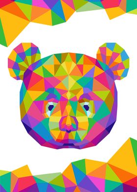 Panda Geometric Color