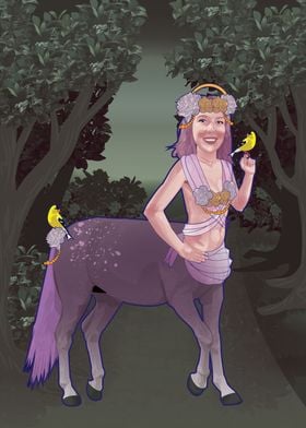 centaur in forest