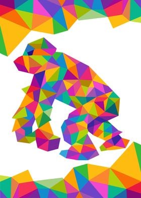 Gorilla Geometric Color