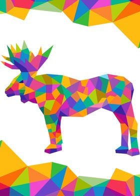 Moose Geometric Color