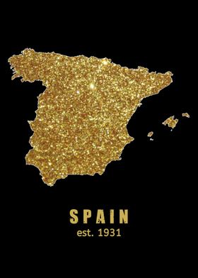 Spanish gold map