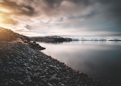 Peaceful Lake in Iceland