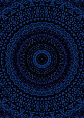 Blue Mandala 9