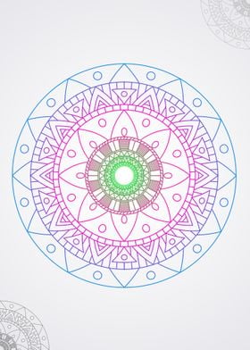 mandalas canvas yoga