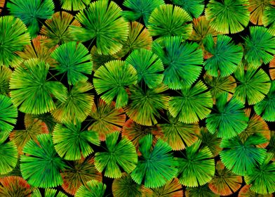 Palm Leaf Pattern Painting