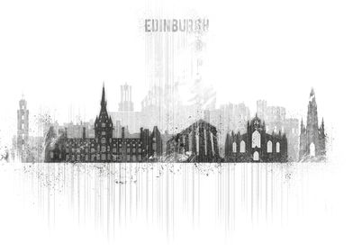 Edinburgh Grunge Skyline