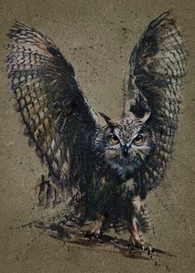 Owl background 2