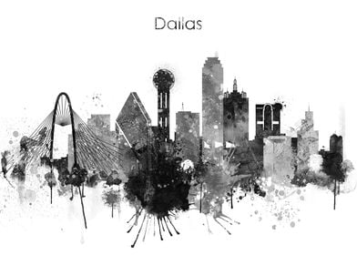 Dallas City TX Skyline