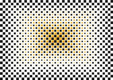 black white yellow tiles