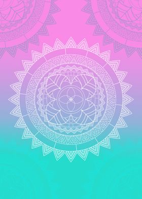 mandala gradient color 