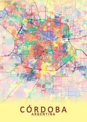 Cordoba Argentina City Map