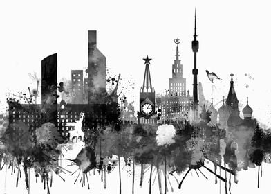 Moscow Russia Skyline