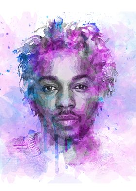 Kendrick Lamar Watercolour