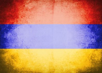 Armenia vintage flag