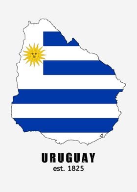 Map of Uruguay