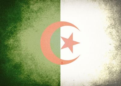 Algeria vintage flag