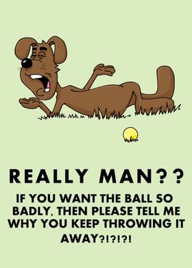 Lazy Dog With Balls