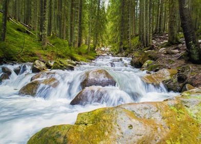 mount river flowing