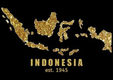 Indonesia gold map