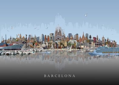 Barcelona Skyline