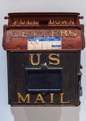 US Mail 1890s Outdoor Box