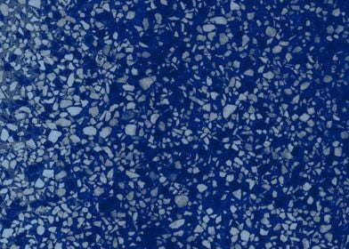 Abstract spots in blue