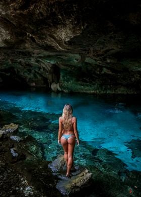 Girl in Cave