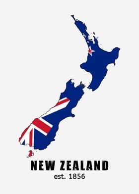 Map of New Zealand