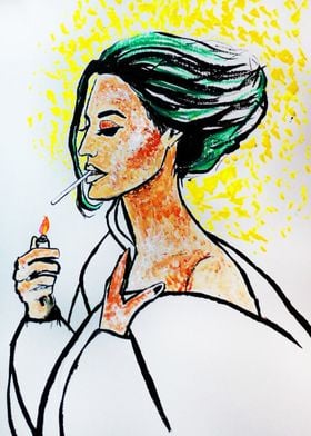 Girl With A Cigarette