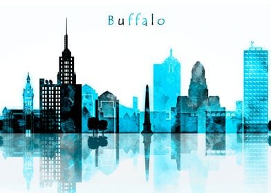 Buffalo New York Skyline