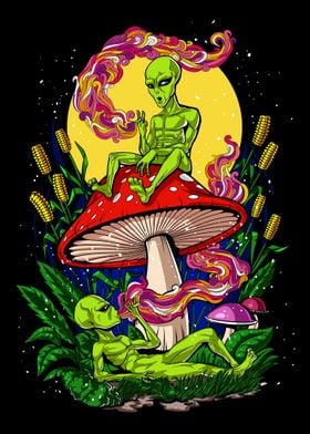 Magic Mushroom Aliens 