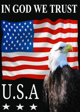 USA American Flag God