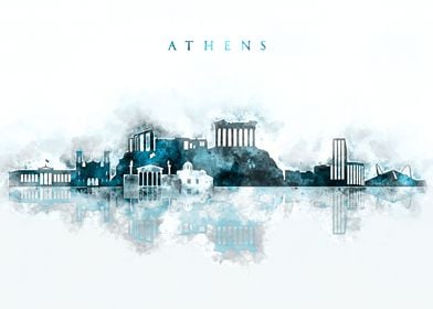 Athens City Skyline