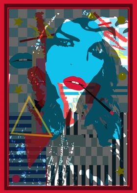 Pop art grafitti poster wi