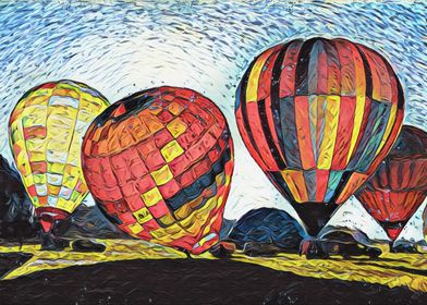 Hot Air Balloons Art