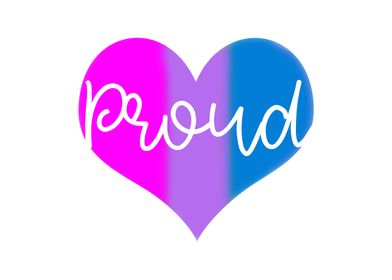 Bisexual Proud Heart