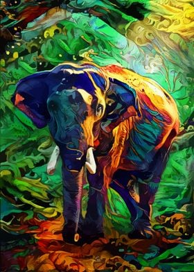 Elephant in the forest