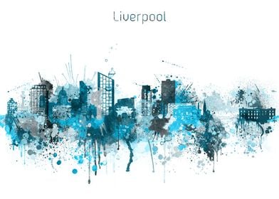 Liverpool England Skyline 