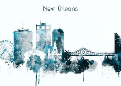 New Orleans LA Skyline