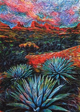 Sedona Agave Southwest Art